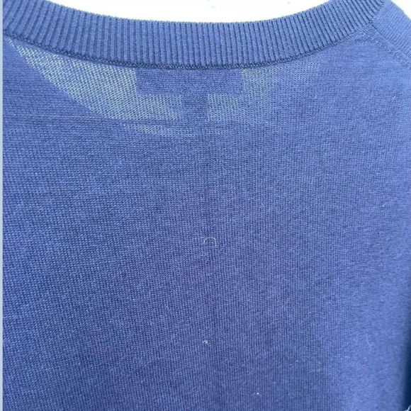 Banana Republic Womens Statement Knitted Sweater Blue Sz Medium - Picture 8 of 9